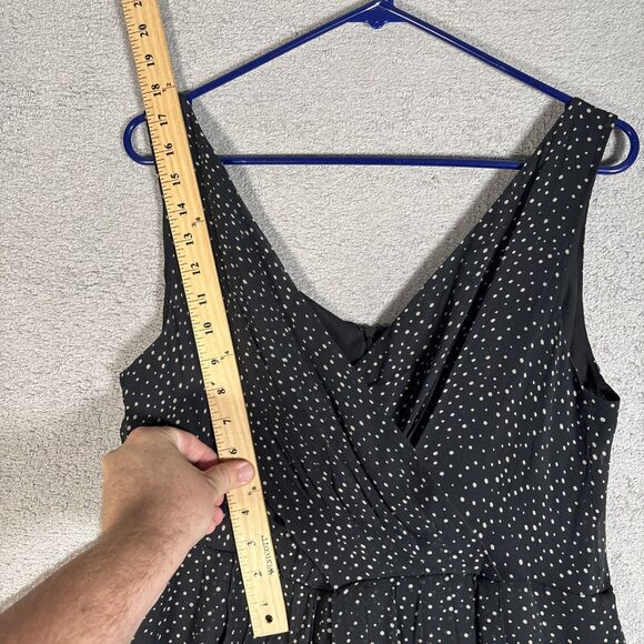 Vintage Talbots Petites Silk Chiffon Dress PXS Polka Dot AOP Faux Wrap Fit Flare - Picture 8 of 14